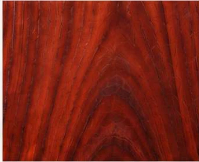 Mahogany finish sample from the catalogue