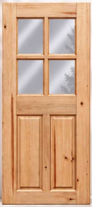 MC-1001 Half glazed pine door from the Mlango Core catalogue