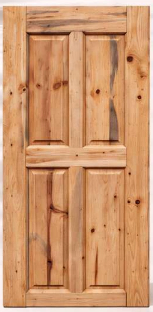 MC-1004 Rustic four panel pine door from the Mlango Core catalogue